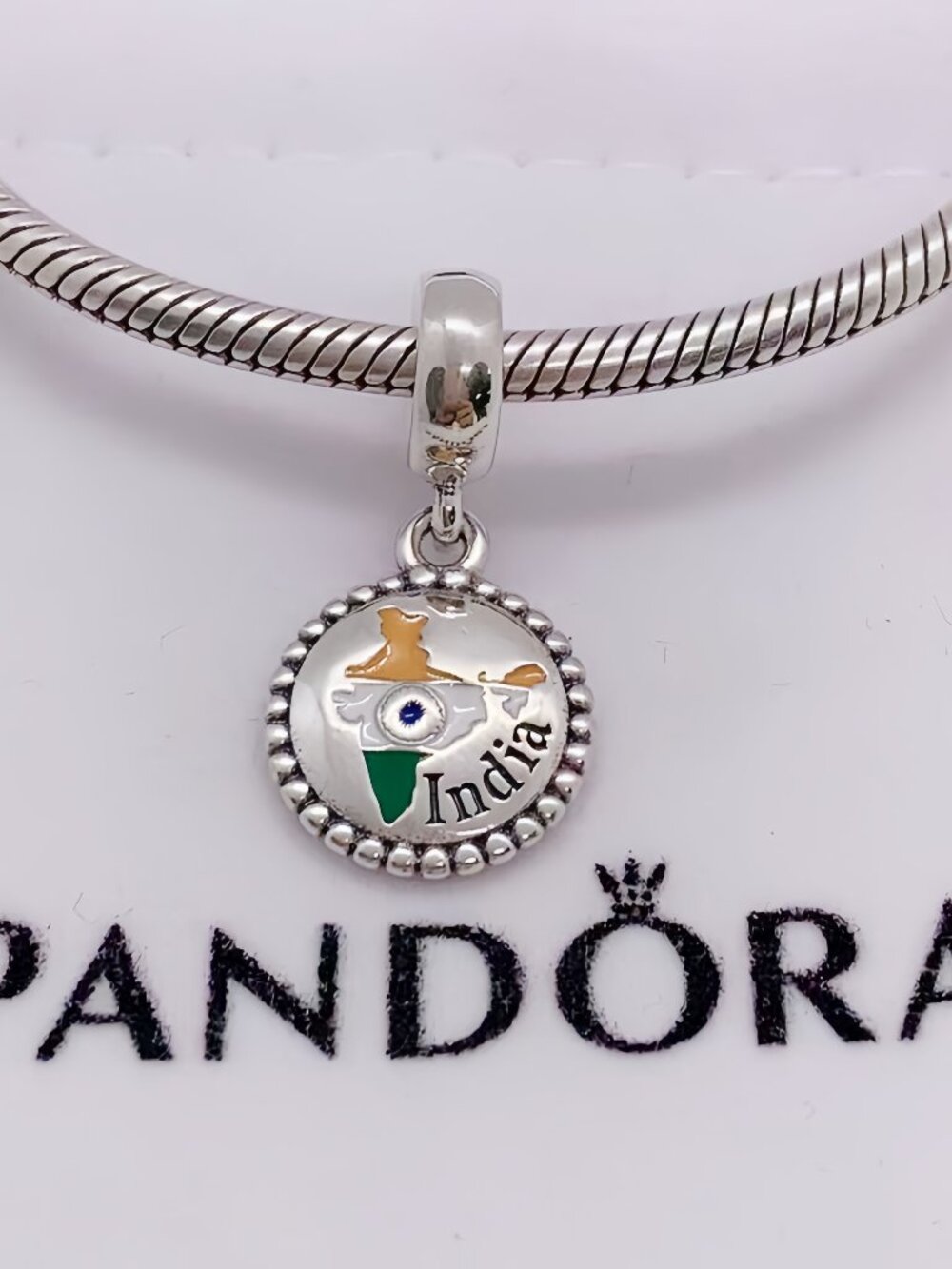Pandora India Map Dangle Charm